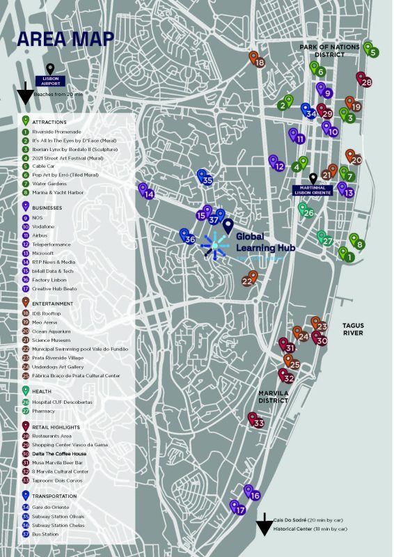 Global Learning Hub - Map